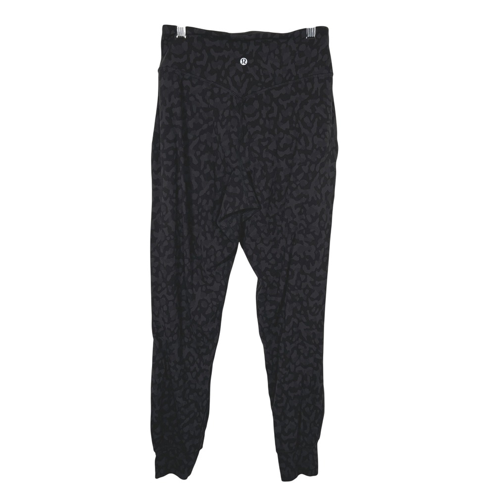 Lululemon Align Joggers Athletic Black Leopard Camo High Rise Pockets 6
